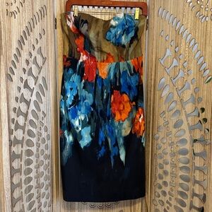 Moulinette Soeurs Silk Cotton Blend Strapless Dress